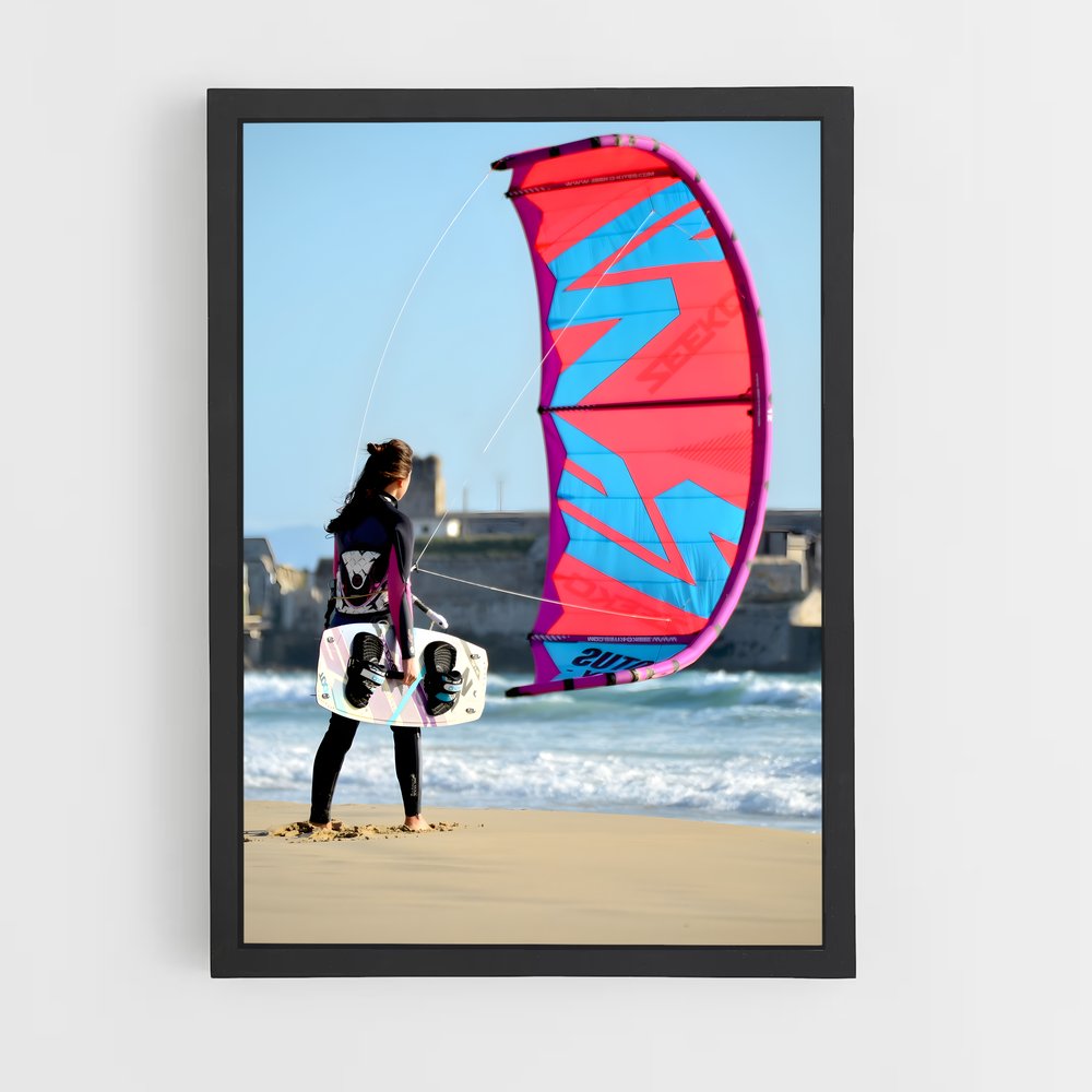 Poster Kitesurfing Évasion (vue 2)